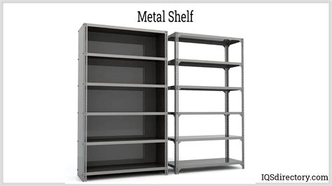 types of metal shelving